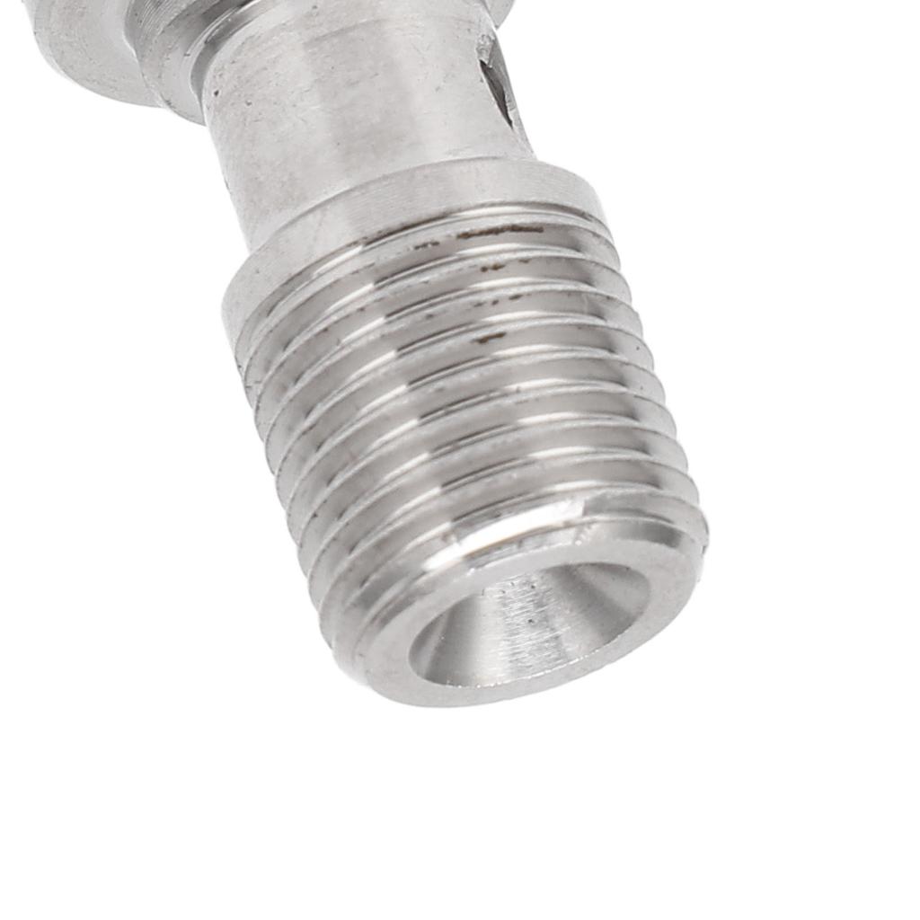 7/16in‑24 Banjo Bolt with 1.5mm Restrictor Stainless Steel for Brake Lines Clutch Lines Turbo Oil Feed