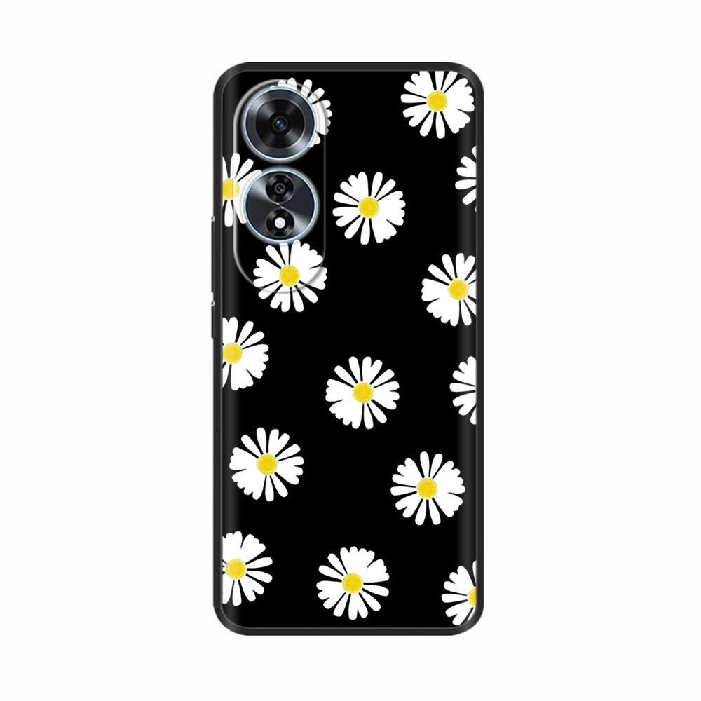 For Oppo A60 4G Case Love Heart Butterfly Soft Silicone Painted Back Cover For Oppo A60 OppoA60 4G Phone Shell Housing Fundas