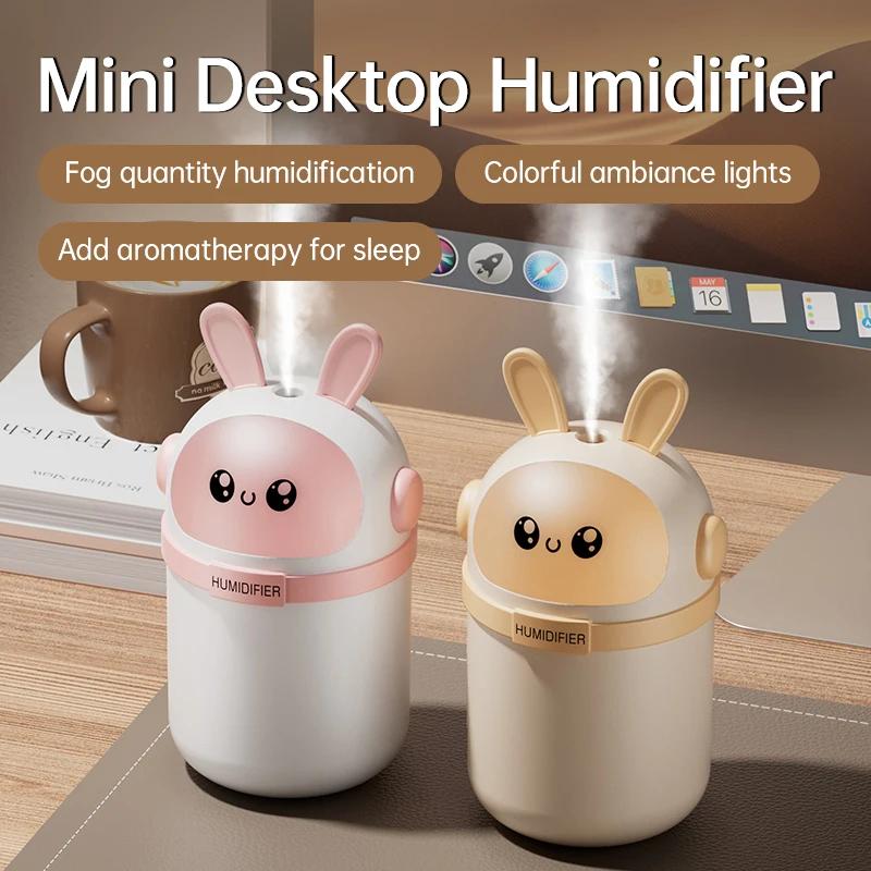 

180ML Mini Air Humidifier Cute Cartoon Color Lights for Car Bedroom Home Gift