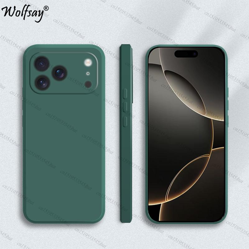 

Case For iPhone 17 Pro Case Soft Original Liquid Silicone Back Case For iPhone 17 Pro Cover For iPhone 17 Air 17 Pro Max Funda iPhone17