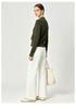 Xin Ge Women's Wool-Blend V-Neck Sweater - Slimming Autumn Knit