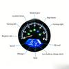 Motorcycle Universal LCD Digital Tachometer Speedometer Odometer Waterproof Gauge For Cafe Racer 2 - 4 Cylinders