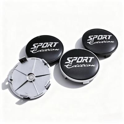 4pcs Sport Edition Logo Badge Emblem Car Wheel Center Caps 68MM Clips 63MM Wheels Hub Cap Rim Hubcaps Dust Cover Car Accessories