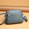 New PU Solid Color Soft Versatile Crossbody Bags Hot Sale Simple Versatile Shoulder Bags Daily Commute Sewing Thread Handbags