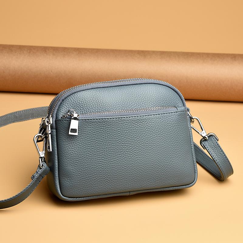 New PU Solid Color Soft Versatile Crossbody Bags Hot Sale Simple Versatile Shoulder Bags Daily Commute Sewing Thread Handbags