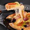 Black Pizza Tray Non-Stick Metal Bakeware Tray Baking Pan Round Oven Vented Tray