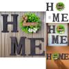 Home Letter Wall Plaque Made Of Plastic And Fabric For Indoor And Outdoor Space Decor