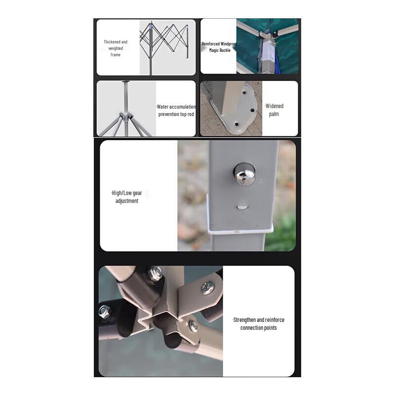 Folding Tent Sunshade Accessory Poles