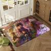 Made in abyss Floor Mat Soft Thickened Absorbent Non-Slip Bedroom Living Room Door Mat Home Decor Flannel Rugs