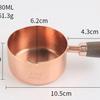 In-Stock Rose Gold & Walnut Wood Handle Measuring Spoons and Cups Set