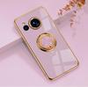 Sharp Aquos Sense9: 87Plus Solid Color Ring Stand Electroplated Magnetic Case