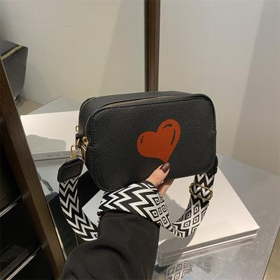 Shoulder Bag Winter Fashion Simple Messenger Bag Foreign Style Commuter Small Square Bag Love Decorative Small Square Bag