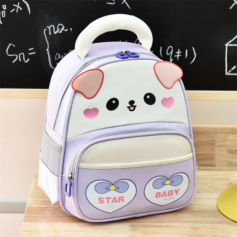 Cartoon cute backpack new backpack kindergarten middle and large class lightweight spine protection children's schoolbag