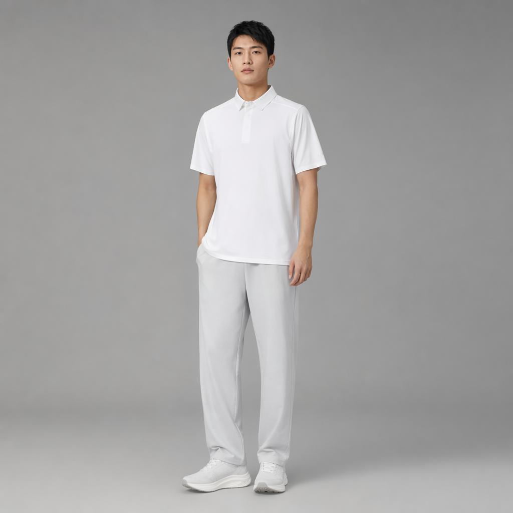 Anta Champion All-Weather Series Solid Color Soft Fashion Short Sleeve Polo Shirt Men tops 152620157-1