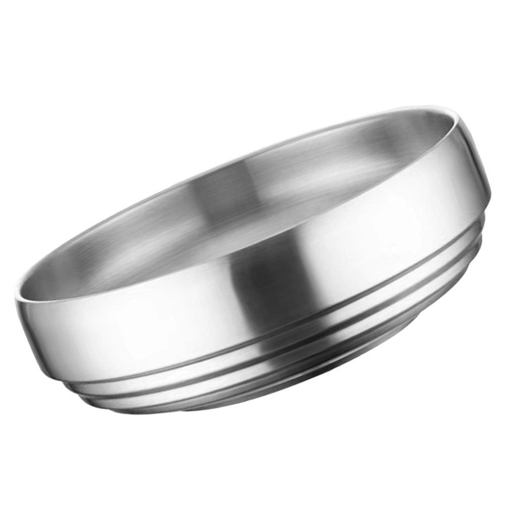 Stainless Steel Cold Noodle Round Reusable Serving Bowl For Salad Fruit Dessert Kitchen Food Supplies Mixing Noodle Bowl