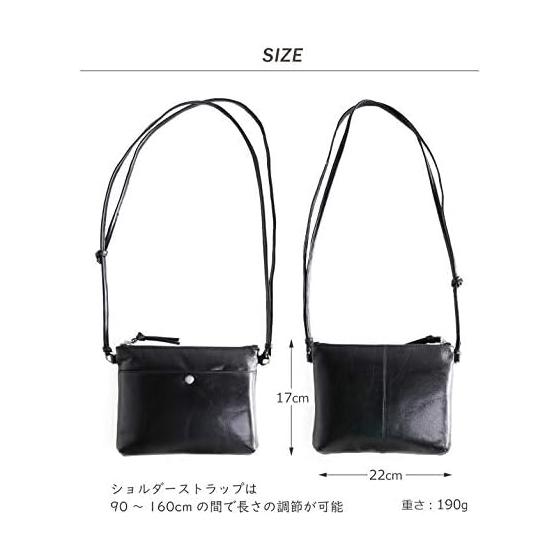 [Mia Borsa] Sacoche Genuine Leather Women's Men's Shoulder Bag Crossbody Leather Mini Oil Leather
