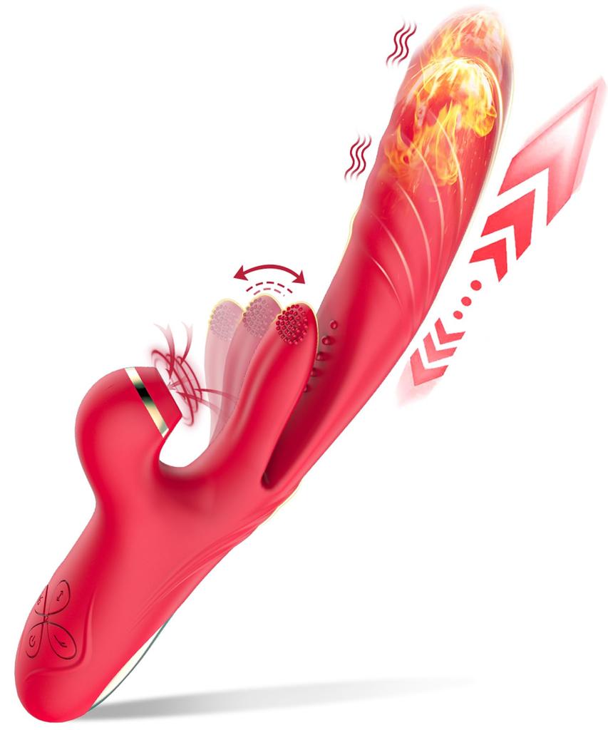 3 In 1 Vibrator for Women Dild Tapping Heating Clitoris Sucker Stimulator Vagina Masturbators Prostate Massager Adults Sex Toys