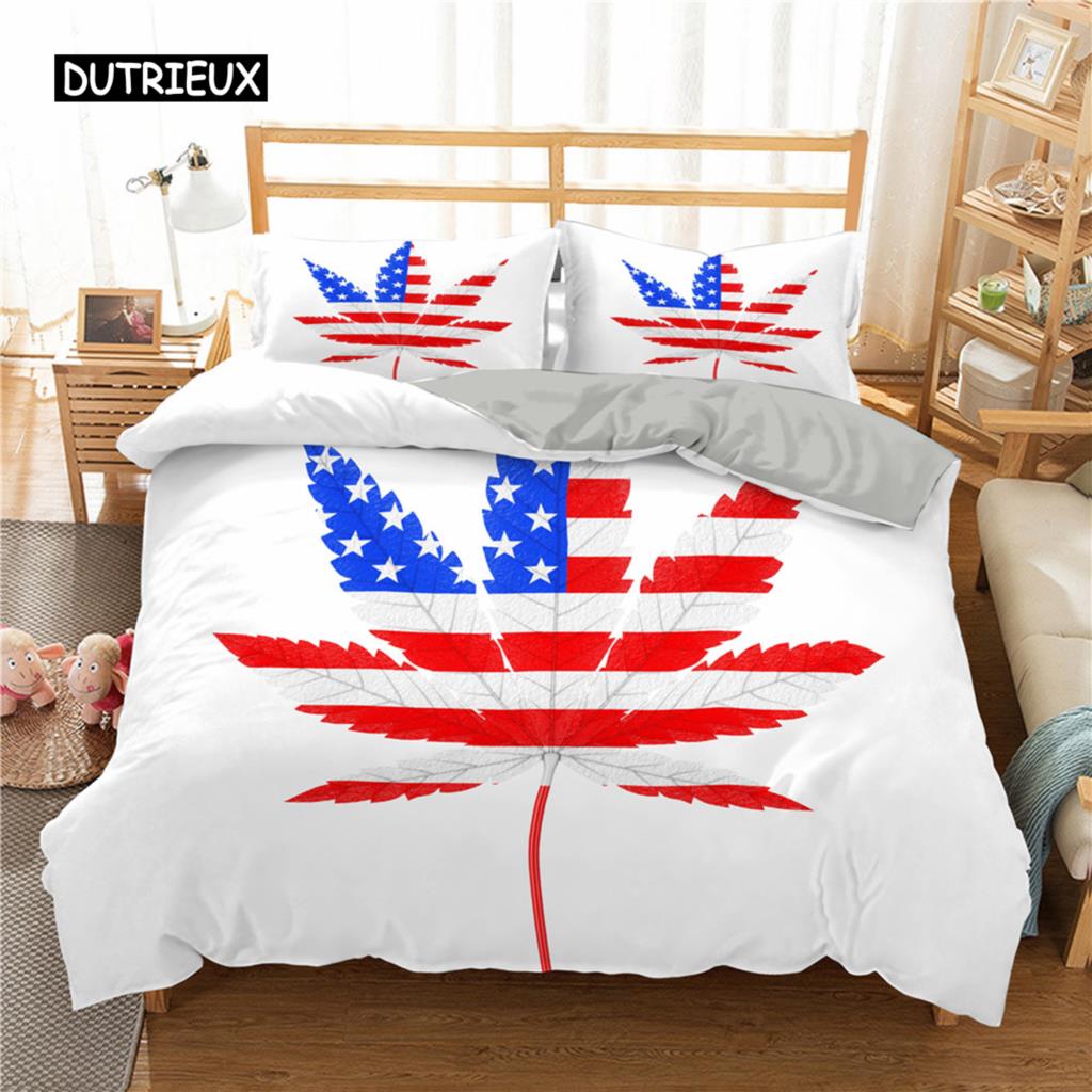 

Пододеяльник «Кленовый лист» King Queen, прекрасный оранжевый комплект постельного белья с мультяшными листьями для мальчиков, тропическое растение, 2/3 предмета, полиэстер, пододеяльник EU single(135x200cm)