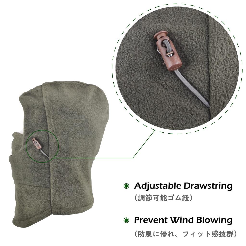 TRIWONDER Fleece Neck Warmer with Windproof Face Cover for and More Windproof Balaclava for Boys and Girls Kids' Hood, Balaclava, Helmet, Skiing,