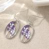 Schöne Lila Böhmische Florale Hängeohrringe für Damen Elegante Tägliche Schmuckaccessoires Perfekte Geburtstagsgeschenke