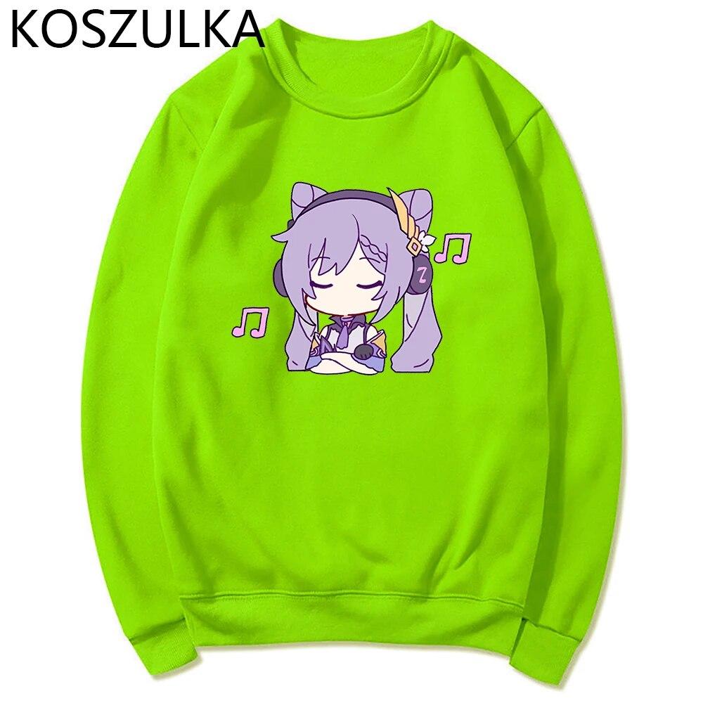 Hot Genshin Impact Hoodie Women Unisexga Harajuku Kawaii Keqing Hoodie Unisex Graphic Winter 2022 Game Sweatshirt Pullover Sudadera