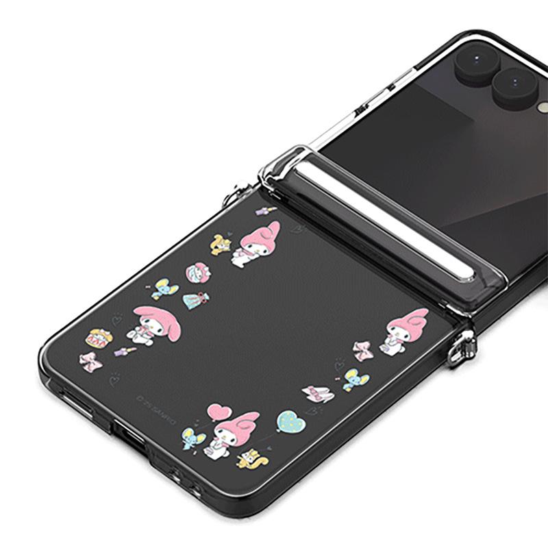 Korean Hello Kitty & Friends Transparent Case for Samsung Z Flip 7