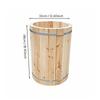 Traditional Round Beehive Handmade Wooden Barrel Fir Wood Bee for Beekeepers,