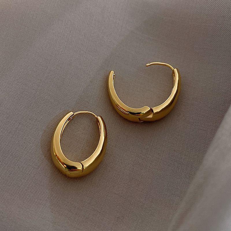 925 Silver Hoop Earrings Simple Temperament Exquisite Semale Jewelry Gift