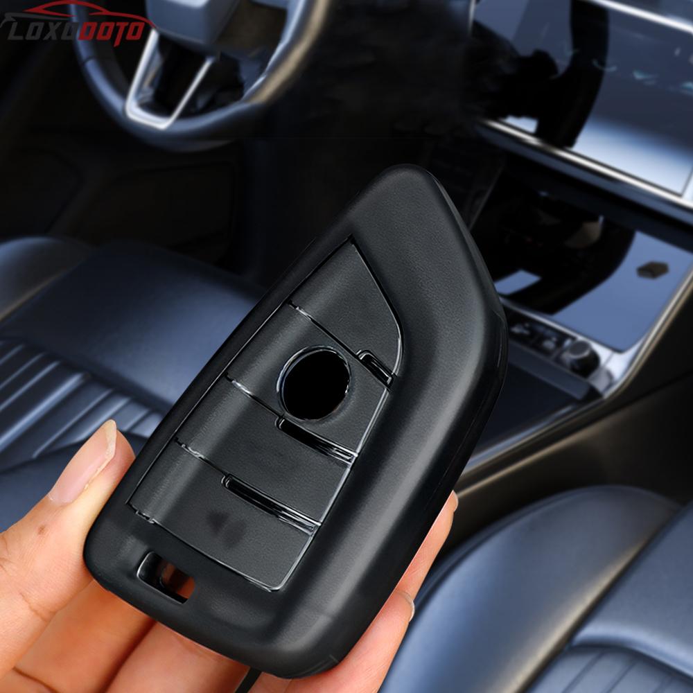 For BMW Serie 1 2 3 4 5 6 7 X3 X1 X2 X4 X5 F15 G05 X6 F16 Z4 M5 F48 F10 F40 G02 G31 G23 G42 F34 IX3 TPU Car Key Fob Case Holder