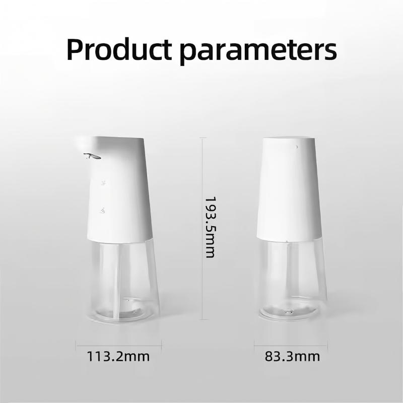380ML White Vertical Infrared Hand Dish Washing Machine ABS Plastic Touchless Electric Automatic Senor Foam Clean Soap Dispenser