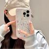 Fresh Flowers Plants TPU Transparent Pink Phone Case For iPhone 17 16 15 Pro Max 14 13 12 11 Pro 14 Plus Shockproof Soft Cover