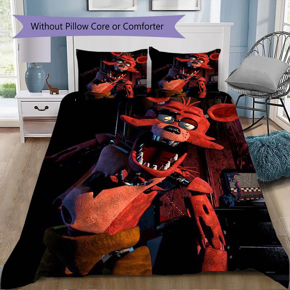 Nightmare Fox Pattern Bedding,Quilt Set Quilt Cover Pillowcase Home Birthday Gift (1*duvet Cover+2*pillowcase,without core)ZSJT0917317