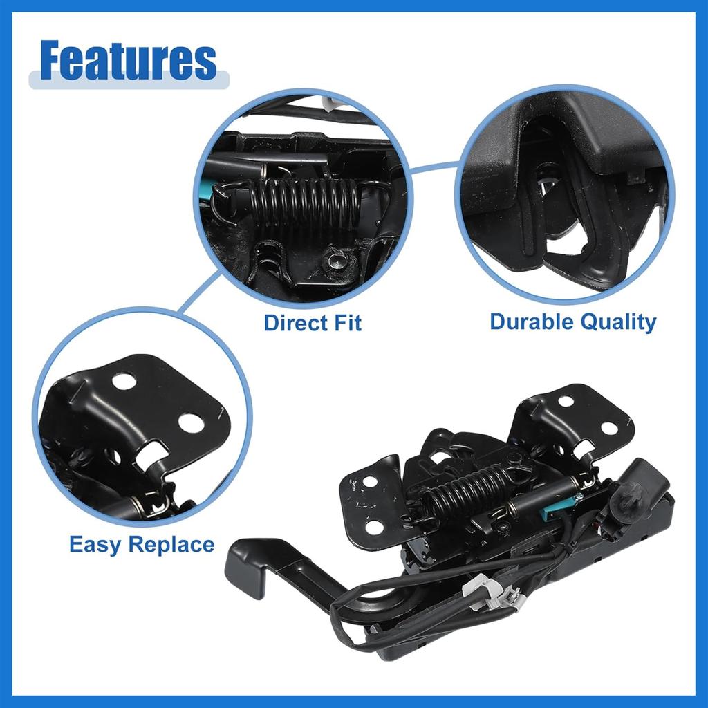 Car Hood Latch Front Hood Latch Assembly Fit for Kia Optima 2016-2020 No.81130D5010 - Pack of 1 Auto Accessories