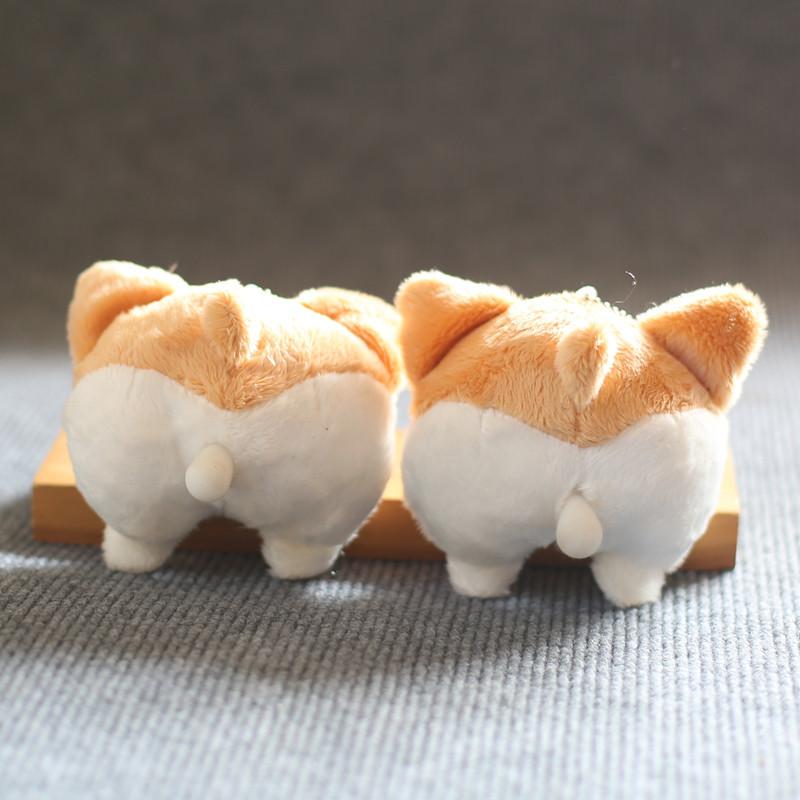 Søt Søt Corgi Rumpe Anheng Plysjleketøy Dukke Valp Veske Henge Nøkkelring Dukke Dukke
