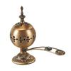 Metal Incense Burner Ornament Antique Style Censer for Desktop Living Room Yoga Bedroom Decoration