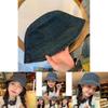 Stylish Denim Bucket Hat For Women Breathable Sun Protection Spring Summer Fashion