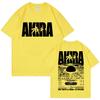 Japanese Science Fiction Cartoon Movie Anime Akira Shotaro Kaneda Graphic T Shirt Unisex Women Fashion Vintage Oversized T-shirts