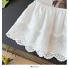 2026 Spring Ruffle High Waist A-Line Layered Crochet Embroidered Skirt for Women