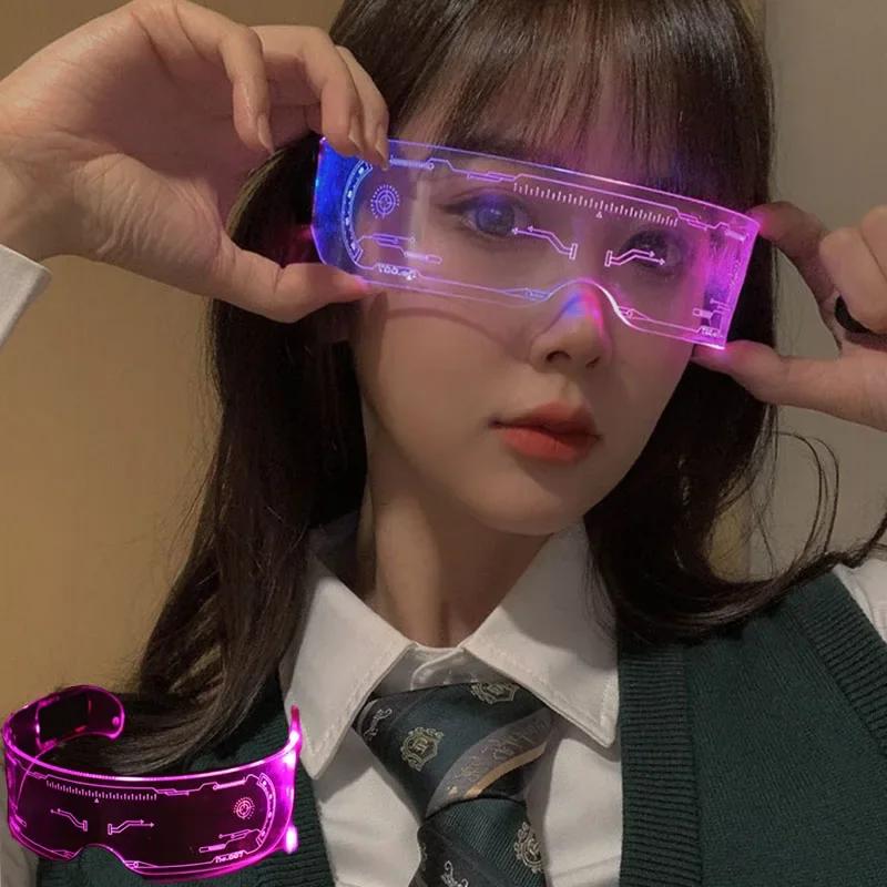 

Красочные светодиодные светящиеся очки для музыкального бара, вечерние украшения для вечеринки в честь Дня святого Валентина, Рождественский фестиваль, светящиеся праздничные очки