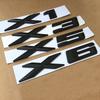 1pc ABS Matt Black Car Emblem Logo Badge Tail Trunk Sticker Accessories for X1 E84 F48 X3 F25 G01 X5 E70 F15 X6 F16 E71 G06