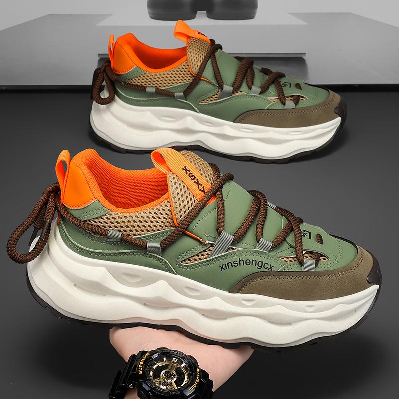 2025 Neue Herren-Sneaker Mode Vielseitig Koreanische Edition Freizeitschuhe Atmungsaktiv Weiche Sohle Verschleißfest Sport Laufschuhe