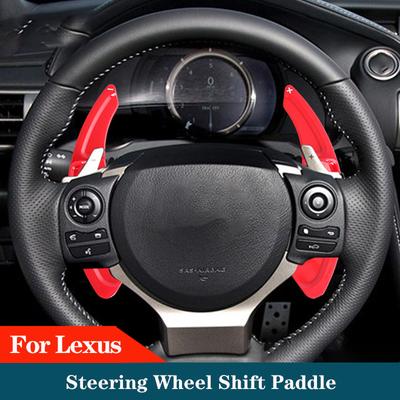 For Lexus IS NX RC RCF Car Steering Wheel Shift Paddle Shifter Extended ABS Trim Carbon Fiber Auto Paddles Accessories