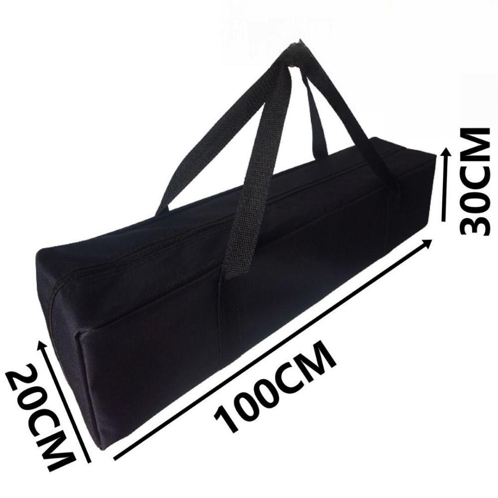 Borsa Portaoggetti Nera Grande Borsa per Palo Tenda in Tela Nuova Borsa Portaoggetti in Tessuto Oxford Forniture da Esterno