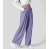 Mode Lose Plus Größe Frauen Hosen Neue Casual Plissee Elegante Büro Lange Hosen Damen Frau Einfarbig Hohe taille Breite bein Hosen Lose Hosen