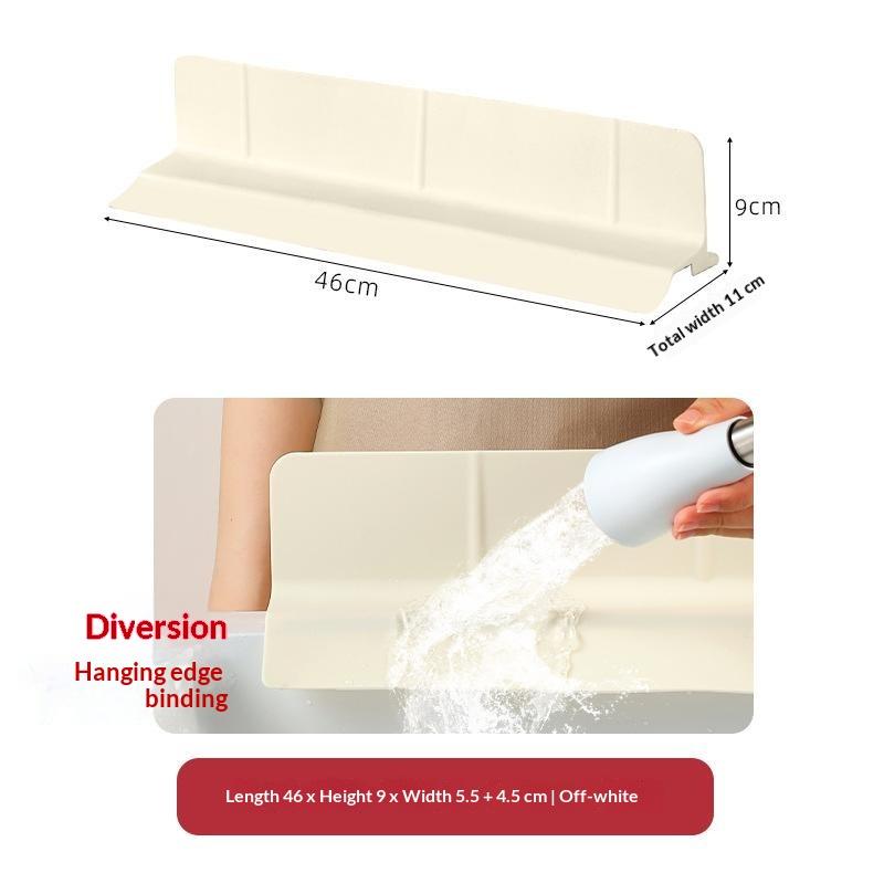 Multiple Purpose Elastomer Water Dam Guard Flexible Seal Ribbon For Kitchen Bathroom Sink Unequipped Required