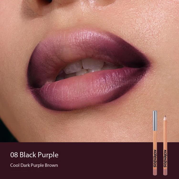 Kaleidos Makeup Lip Liner,High Pigmented Lip Stick Pencil for Shaping Sculpting Lips,Velvet Matte Finish,Vegan Cruelty-Free