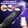Thrusting Anal Plug Vibrator Wireless Control Prostate Massager Butt Plug Vibrating Suction Cup Dildo Adult Sex Toys for Men