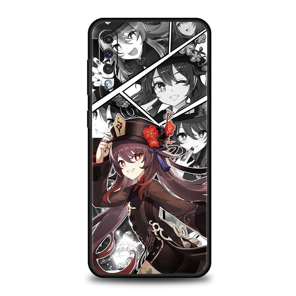 Pouzdro na telefon Genshin Impact pro Samsung Galaxy A54 A52 A14 A50 A70 A10 A30 A40 A20S A20E A02S A12 A22 A34 A42 A32 5G A04s Kryt