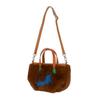 Tsumori Chisato Kira Neko Fur 2-Way Handbag S Chocolate
