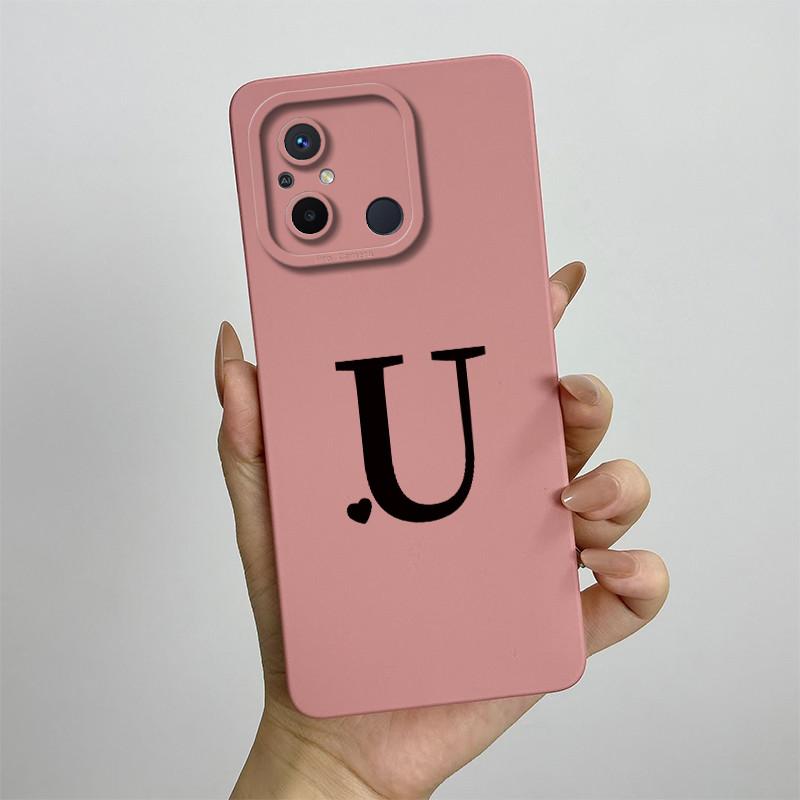 For Xiaomi Redmi 12C Case Cute Couple Letters Cover Silicone Soft TPU Fundas For Xiaomi Redmi 12C 12 C Redmi12C Phone Case Coque